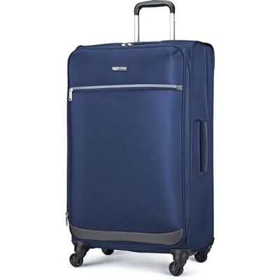 Amazon Basics Rol-reistrolley, Donkerblauw, 74 cm, 1-delige set Amazon Basics Rol-reistrolley, Donkerblauw, 74 cm, 1-delige set