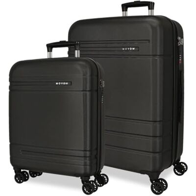 MOVOM Joumma Galaxy Kofferset Zwart 55/68 cm Hard ABS Geïntegreerd Combinatiehangslot 111L 6.5kg 4 Dubbele Wielen Uitbreidbaar Handbagage MOVOM Joumma Galaxy Kofferset Zwart 55/68 cm Hard ABS Geïntegreerd Combinatiehangslot 111L 6.5kg 4 Dubbele Wielen Uitbreidbaar Handbagage
