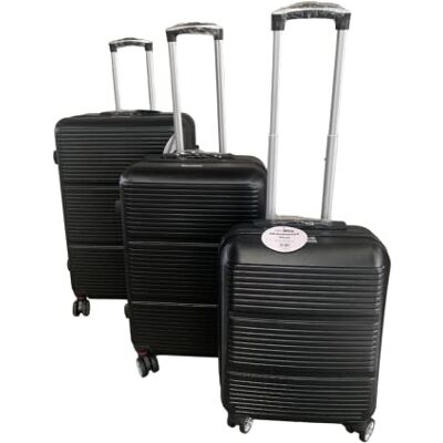 ito electronics Kofferset, 3-delig, harde schaal, 4 wielen, cijferslot, zwart, zwart, Kofferset 3-teilig, Kofferset ito electronics Kofferset, 3-delig, harde schaal, 4 wielen, cijferslot, zwart, zwart, Kofferset 3-teilig, Kofferset