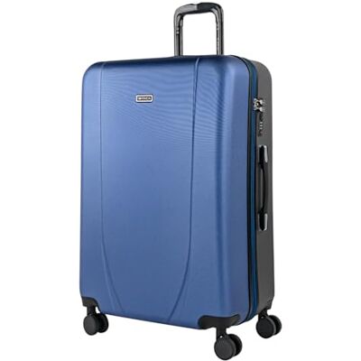 ITACA Grote Koffer Trolley Koffer Reiskoffer van . Koffer Groot Trolley 4 Wielen Combinatieslot. Reiskoffer Groot ABS harde schaal, Navy-Antraciet Blauw ITACA Grote Koffer Trolley Koffer Reiskoffer van . Koffer Groot Trolley 4 Wielen Combinatieslot. Reiskoffer Groot ABS harde schaal, Navy-Antraciet Blauw
