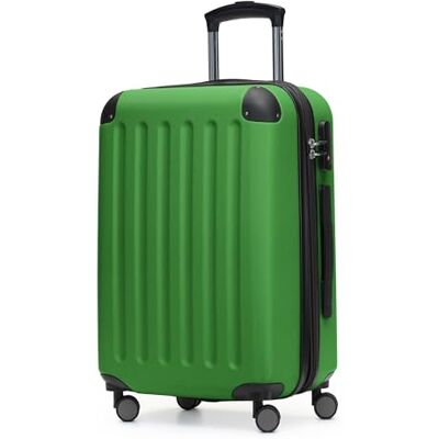Hauptstadtkoffer Spree 4 dubbele wielen handbagage hardshell uitbreidbare koffer 55 cm trolley, 42 liter, Groente Hauptstadtkoffer Spree 4 dubbele wielen handbagage hardshell uitbreidbare koffer 55 cm trolley, 42 liter, Groente