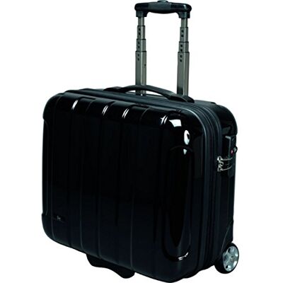 JSA 45513 businesstrolley van ABS-polycarbonaatmix, zwart, zwart, 44 cm, Koffer JSA 45513 businesstrolley van ABS-polycarbonaatmix, zwart, zwart, 44 cm, Koffer