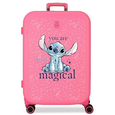 Disney Joumma You Are Magical Koffer, middelgroot, fuchsia, 48 x 70 x 28 cm, stijf, 4,32 kg, TSA-sluiting, ABS, 4,32 kg, 79 l Disney Joumma You Are Magical Koffer, middelgroot, fuchsia, 48 x 70 x 28 cm, stijf, 4,32 kg, TSA-sluiting, ABS, 4,32 kg, 79 l