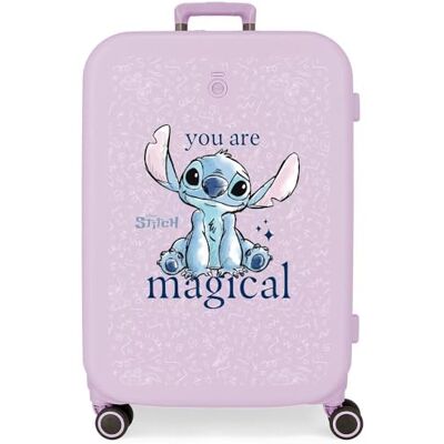 Disney Joumma You Are Magical koffer, middelgroot, paars, 48 x 70 x 28 cm, stijf, 4,32 kg, geïntegreerde TSA-sluiting, ABS, 4,32 kg, 79 l Disney Joumma You Are Magical koffer, middelgroot, paars, 48 x 70 x 28 cm, stijf, 4,32 kg, geïntegreerde TSA-sluiting, ABS, 4,32 kg, 79 l
