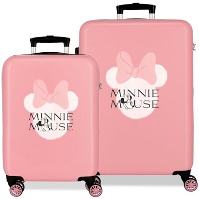 Disney Joumma Minnie-kofferset, roze, 55/65 cm, stijf, 7,54 kg, zijdelingse combinatiesluiting, ABS, 7,54 kg, 91 l, handbagage, Roze, Eén maat, kofferset Disney Joumma Minnie-kofferset, roze, 55/65 cm, stijf, 7,54 kg, zijdelingse combinatiesluiting, ABS, 7,54 kg, 91 l, handbagage, Roze, Eén maat, kofferset