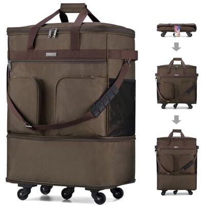 Hanke Uitbreidbare grote koffer 4 wielen lichtgewicht inklapbaar, opvouwbare koffers en reistassen handbagage verlengen 20/24/28 inch koffers plunjezak zonder telescopische handgreep voor mannen en Hanke Uitbreidbare grote koffer 4 wielen lichtgewicht inklapbaar, opvouwbare koffers en reistassen handbagage verlengen 20/24/28 inch koffers plunjezak zonder telescopische handgreep voor mannen en