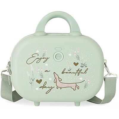 Enso Beautiful Day Make-uptas, aanpasbaar, met schoudertas, groen, 29 x 21 x 15 cm, stijf, ABS, 9,14 l, 2,5 kg, Groen, Neceser, Verstelbare toilettas met schoudertas Enso Beautiful Day Make-uptas, aanpasbaar, met schoudertas, groen, 29 x 21 x 15 cm, stijf, ABS, 9,14 l, 2,5 kg, Groen, Neceser, Verstelbare toilettas met schoudertas
