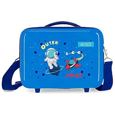 Enso Outer Space Make-uptas, aanpasbaar, met schoudertas, blauw, 29 x 21 x 15 cm, stijf, ABS, 9,14 l, 0,8 kg, Blauw, Eén maat, Verstelbare toilettas met schoudertas Enso Outer Space Make-uptas, aanpasbaar, met schoudertas, blauw, 29 x 21 x 15 cm, stijf, ABS, 9,14 l, 0,8 kg, Blauw, Eén maat, Verstelbare toilettas met schoudertas