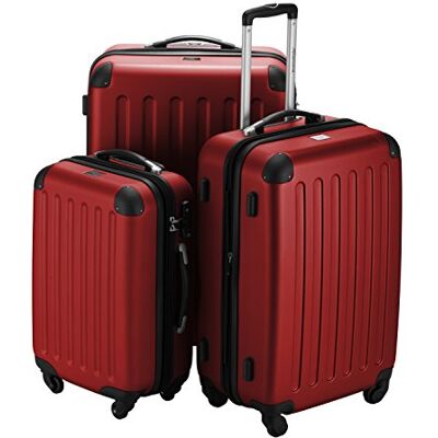 Hauptstadtkoffer Spree harde koffer met 4 dubbele wielen, trolleykoffer, uitbreidbare reiskoffer, 75 cm, 119 liter, Rood Hauptstadtkoffer Spree harde koffer met 4 dubbele wielen, trolleykoffer, uitbreidbare reiskoffer, 75 cm, 119 liter, Rood