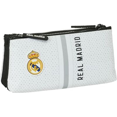SAFTA Real Madrid 1. Team 24/25 Toilettas voor kinderen, met eenvoudige ritssluiting, ideaal voor kinderen van verschillende leeftijden, comfortabel en veelzijdig, kwaliteit en duurzaamheid, 22 x 8 x 10 cm, SAFTA Real Madrid 1. Team 24/25 Toilettas voor kinderen, met eenvoudige ritssluiting, ideaal voor kinderen van verschillende leeftijden, comfortabel en veelzijdig, kwaliteit en duurzaamheid, 22 x 8 x 10 cm,