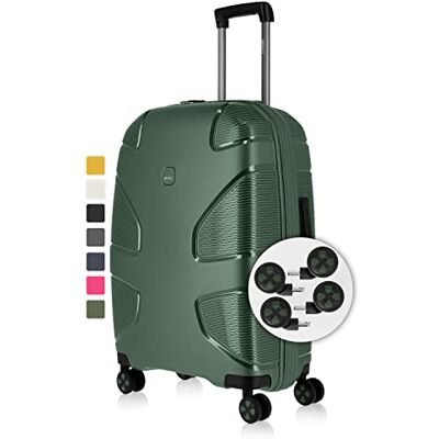 IMPACKT IP1 koffer met 4 wielen van gerecycled materiaal, duurzame reiskoffer met verwisselbare klikwielen, Deep Sea Green, 76 cm (Größe L), Casual IMPACKT IP1 koffer met 4 wielen van gerecycled materiaal, duurzame reiskoffer met verwisselbare klikwielen, Deep Sea Green, 76 cm (Größe L), Casual