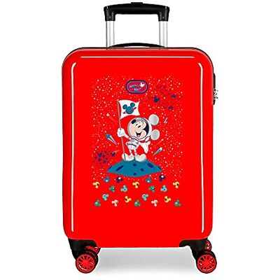 Disney Mickey On The Moon Koffer, 38 x 55 x 20 cm, Rood, 38x55x20 cms, koffer Disney Mickey On The Moon Koffer, 38 x 55 x 20 cm, Rood, 38x55x20 cms, koffer