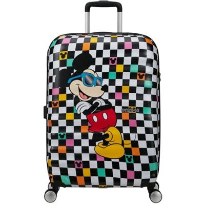 American Tourister Wavebreaker Disney Mickey Mouse Hardshell Koffer Middelgroot (67 cm), Reiskoffer, TSA Slot, 4 Wielen, 64 L, 3.6 kg Mickey Check American Tourister Wavebreaker Disney Mickey Mouse Hardshell Koffer Middelgroot (67 cm), Reiskoffer, TSA Slot, 4 Wielen, 64 L, 3.6 kg Mickey Check