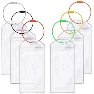 Alyvisun 6 Stuks Cruise Bagagelabels voor Koffers, Transparant Bagage Etiketten Bagagelabels Kofferlabels, PVC Travel Bagage Tags Kofferaanhanger Bagagelabel voor Reisbagage, Bagage Koffers Tags Alyvisun 6 Stuks Cruise Bagagelabels voor Koffers, Transparant Bagage Etiketten Bagagelabels Kofferlabels, PVC Travel Bagage Tags Kofferaanhanger Bagagelabel voor Reisbagage, Bagage Koffers Tags