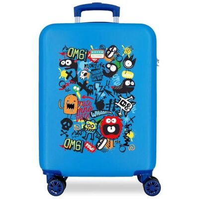 MOVOM Monsters Blauw handbagage koffer 38x55x20 cm Hard 2 kg ABS side combination lock 2 kg 34L Handbagage MOVOM Monsters Blauw handbagage koffer 38x55x20 cm Hard 2 kg ABS side combination lock 2 kg 34L Handbagage