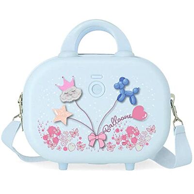 Enso Balloons Make-uptas, aanpasbaar, met schoudertas, turquoise, 29 x 21 x 15 cm, stijf, ABS, 9,14 l, 2,5 kg, Blauw, Eén maat, Verstelbare toilettas met schoudertas Enso Balloons Make-uptas, aanpasbaar, met schoudertas, turquoise, 29 x 21 x 15 cm, stijf, ABS, 9,14 l, 2,5 kg, Blauw, Eén maat, Verstelbare toilettas met schoudertas