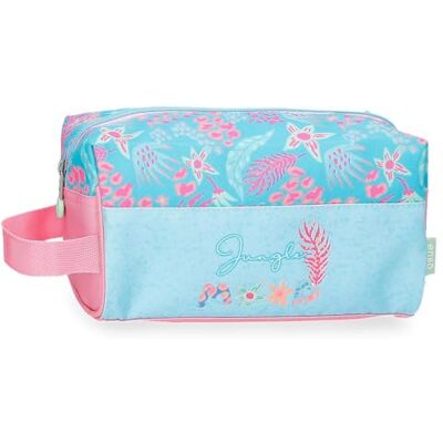 Enso Jungle Mood toilettas, blauw, 23 x 12 x 10 cm, polyester Enso Jungle Mood toilettas, blauw, 23 x 12 x 10 cm, polyester