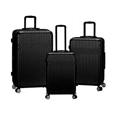 Rockland Pista 3-delige Abs niet-uitbreidbare bagageset, Zwart, Eén maat, Pista 3-delige Abs niet-uitbreidbare bagageset Rockland Pista 3-delige Abs niet-uitbreidbare bagageset, Zwart, Eén maat, Pista 3-delige Abs niet-uitbreidbare bagageset