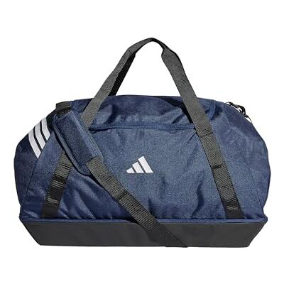 adidas uniseks-volwassene Tiro Duffle Bag Large With Bottom Compartment Duffel Bag, team navy blue 2/white, One size adidas uniseks-volwassene Tiro Duffle Bag Large With Bottom Compartment Duffel Bag, team navy blue 2/white, One size