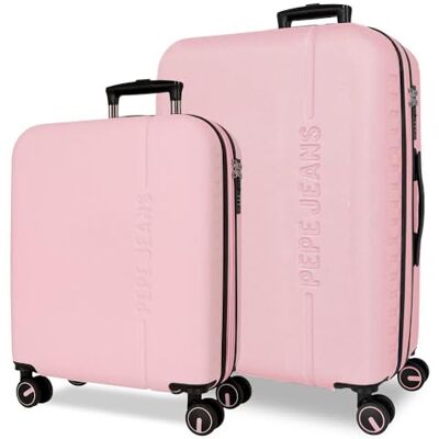 Pepe Jeans Montana Roze Bagageset 55/68 cm Hard ABS Geïntegreerde TSA-sluiting 109 L 6.9 kg Uitbreidbaar Handbagage Pepe Jeans Montana Roze Bagageset 55/68 cm Hard ABS Geïntegreerde TSA-sluiting 109 L 6.9 kg Uitbreidbaar Handbagage