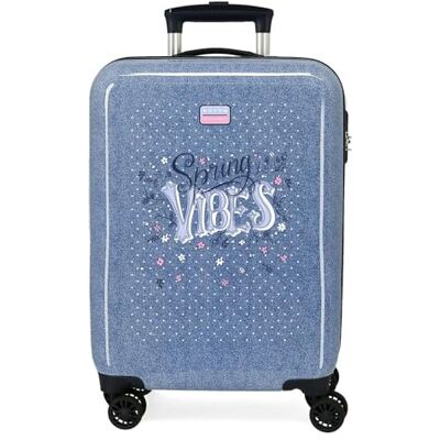 MOVOM Spring Vibes Cabinekoffer, blauw, 38 x 55 x 20 cm, harde ABS-kunststof, zijdelingse combinatiesluiting, 35 l, 2 kg, handbagage MOVOM Spring Vibes Cabinekoffer, blauw, 38 x 55 x 20 cm, harde ABS-kunststof, zijdelingse combinatiesluiting, 35 l, 2 kg, handbagage