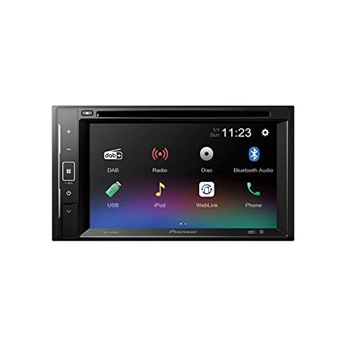 Pioneer AVH-A240DAB   2DIN Autoradio met 6.2” Touchscreen, Bluetooth, DAB+, CD/DVD, USB, Bluetooth en Spotify