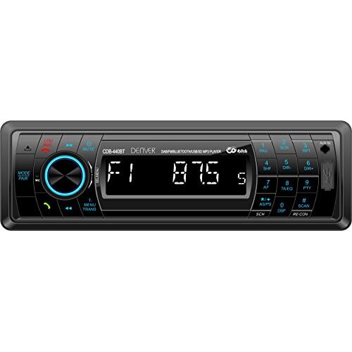 Denver CDB-440BT autoradio met DAB+, Bluetooth, USB, SD-kaart, AUX zwart