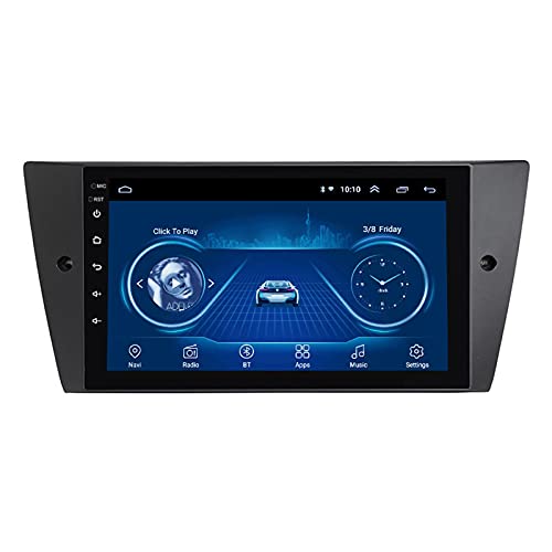 BUOZCHY Nav HD Auto 9 inch autoradio autoradio-ontvanger toepasbaar voor BM-W E90 / E91 / E92 / E93 2005-2015, GPS-navigatie hoofdunit Autoradio Android 10 Bluetooth, 4 core-WIFI: 2+32G