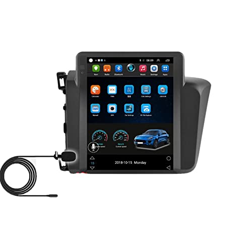 BUOZCHY Fit Voor Civic 2012 2013 2014 2015 2 Din Android 10 Auto Radio Auto Multimedia Video Player Voor Tes-la Style 2din Autoradio GPS (Color : 8Core 2G 32G mic)