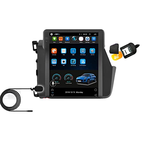 BUOZCHY Fit Voor Civic 2012 2013 2014 2015 2 Din Android 10 Auto Radio Auto Multimedia Video Player Voor Tes-la Style 2din Autoradio GPS (Kleur: 4G-8Core 2G 32G mic)