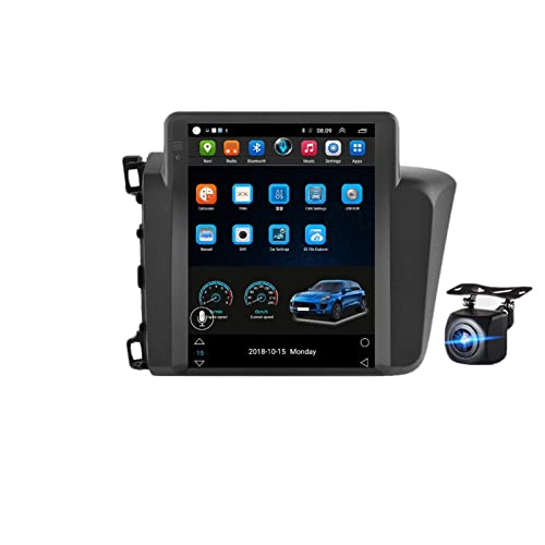 BUOZCHY Fit Voor Civic 2012 2013 2014 2015 2 Din Android 10 Auto Radio Auto Multimedia Video Player Voor Tes-la Style 2din Autoradio GPS (Kleur: 4Core 1G 16G Cam)