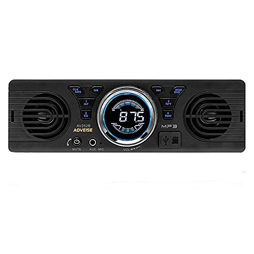 BOOMBOOST AV252 12V Auto SD-kaart Autoradio Stereo MP3-radio Ingebouwde luidsprekers met Bluetooth-hostluidsprekers