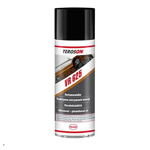 Henkel Teroson VR 625, roestomvormer op basis van kunstharsen, effectieve roestverwijderaar voor verschillende roestvormen, roestomvormer spray met primer, 1 x 400 ml