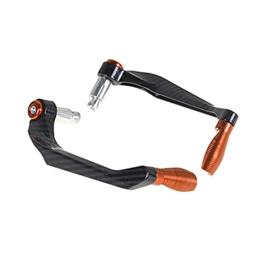 BINCIBH Universeel Motorfiets Stuur 22 mm 7/8 inch Universele Motorfiets Handbescherming Remkoppeling Hendel Bescherming Handbescherming (Kleur: Carbon Oranje)