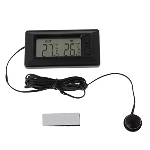 Jorzer Auto -thermometer interieur en exterieur thermometer LCD digitale display thermometer met 1,5 m kabel interieur en externe thermometer