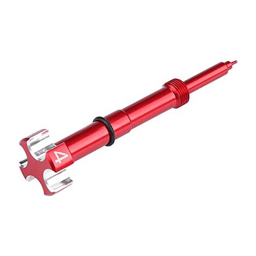 Bediffer Carburateurmengselschroefset, 57 * 13 Mm Luchtbrandstofmengselschroefset CNC Aluminium Mengselschroefset met O-ringen en Veer voor Keihin FCR en FCRMX Carburateur voor Suzuki, Enz(Rood)