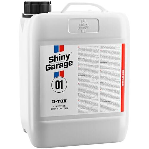 Shiny Garage with passion for cars Shiny Garage D-Tox Vliegroestverwijderaar Auto Roestverwijderaar Auto Roestomvormer Verwijdering van vliegroest Velgenreiniger Velgenreiniging Rust Remover (5 liter)