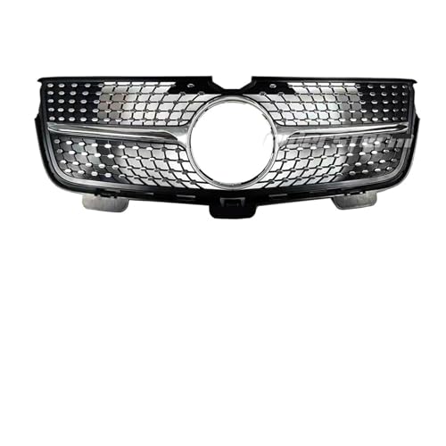 OSKOUR Voorbumpergrille, voorgrille, 2007-2012 Auto voorbumpergrille. Compatibel for Merced. GL Klasse X164 Diamond Grille for GL Klasse GL450 GL Grille X164 Grille GL Grille (Size : Sliver diam 10-12)