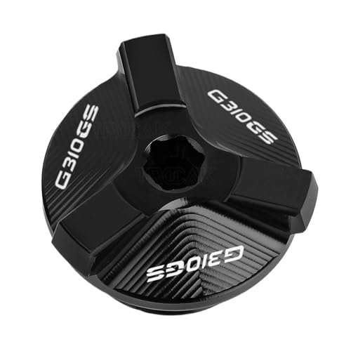 EIWOFER Motorfiets Motorolie Filter Cup Plug Cover Schroef Compatibel Met G310R G310GS 2017 2018 2019 2020 2021 2022 Motorfiets Accessoires (Color : BLACK G310GS)