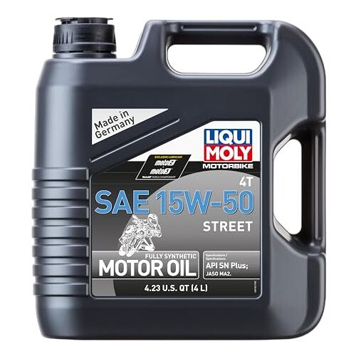 LIQUI MOLY Motorbike 4T 15W-50 Street   4 L   Motorfietssynthesetechnologie motorolie   SKU: 1689