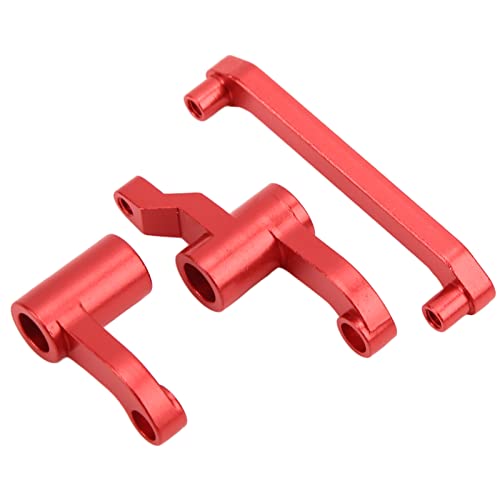 Weikeya RC auto stuurinrichting, duurzame stuurinrichting voor 1/18 RC auto(rood)