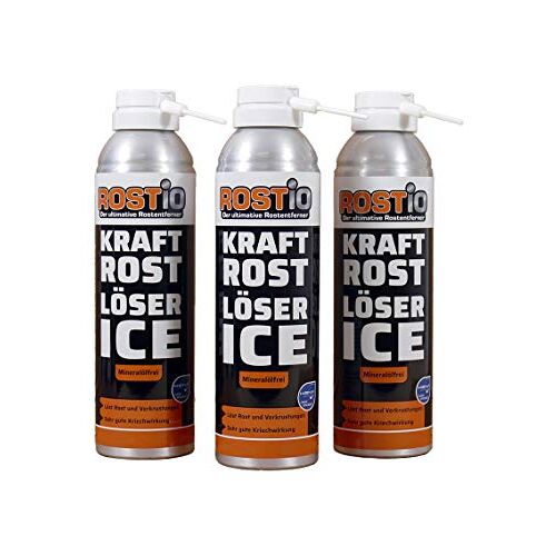 Rostio Kracht roestverwijderaar Spray Ice   Extreem krachtige professionele roestverwijderaar ijs voor schroeven   moeren   auto   fiets (3 stuks)