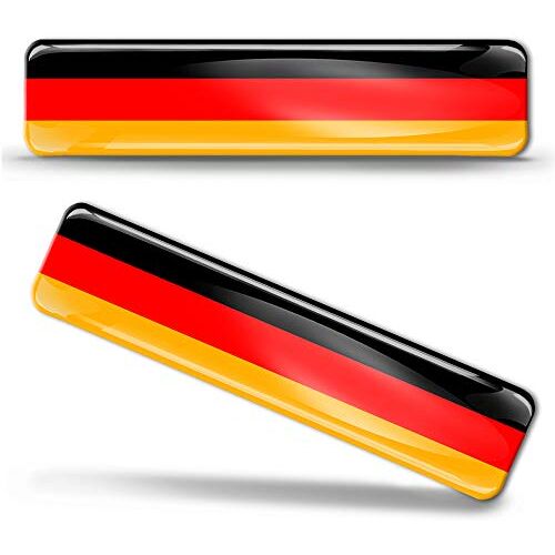 Biomar Labs 2 x sticker 3D gel silicone stickers Duitsland vlag Duitsland vlag vlag vlag vlag autosticker F 9