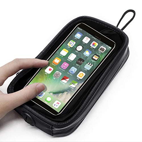 JIAHUA Tankrugzak motorfiets mobiele telefoon tas magneet grote waterdichte motorfiets tanktas tankrugzak met transparant venster touchscreen telefoonhouder voor alle motorfietsen met metalen brandstoftanktanktanks