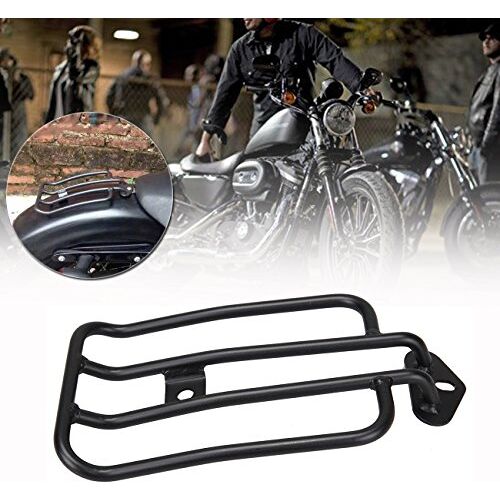 Sange Black Bagagedrager voor motorfiets, solo-zitting, bagagedrager, plated bagagerek voor Harley Sportster XL 883 1200 77-0073 77-0073-B