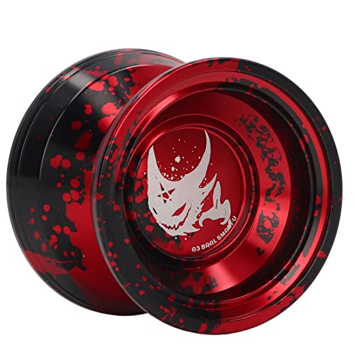 LBEC Yo-Yo Ball Aluminium Verjaardagscadeau Geen Commentaren Professionele Tas-Yo-Yo voor (Rood)