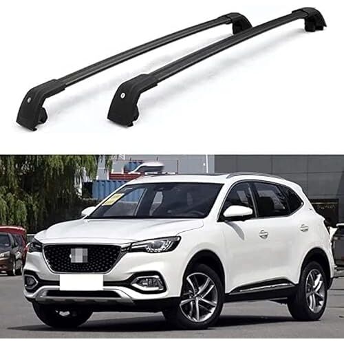 THOMIX 2 Stück Dakdragerdwarsdragers voor MG HS SUV 2019 2020 2021, Aluminium Dakdragerdwarsdrager, Bagagedrager, Autorelingdrager Dakdrager, Auto Accessoires