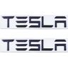 SGW Tesla Embleem Geschikt voor Tesla Achterklep Insert Letters Achterlogo Tesla Sticker 3M Zelfklevende Backing Compatibel voor Tesla Model 3/S/X/Y