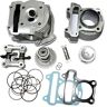 italyracing Cilinder en cilinderkop kit set 80 cc 47mm 4T GY6 cilinder & kop 80 cm3 4T