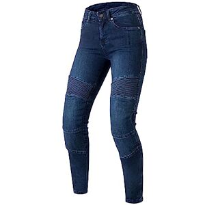 OZONE MOTO Agness II Lady Motorjeans dames aramidevezel voering kniebeschermers niveau 2 zakken voor heupen en stuitbeenbeschermers slim fit, blauw, 34W x 28L OZONE MOTO Agness II Lady Motorjeans dames aramidevezel voering kniebeschermers niveau 2 zakken voor heupen en stuitbeenbeschermers slim fit, blauw, 34W x 28L